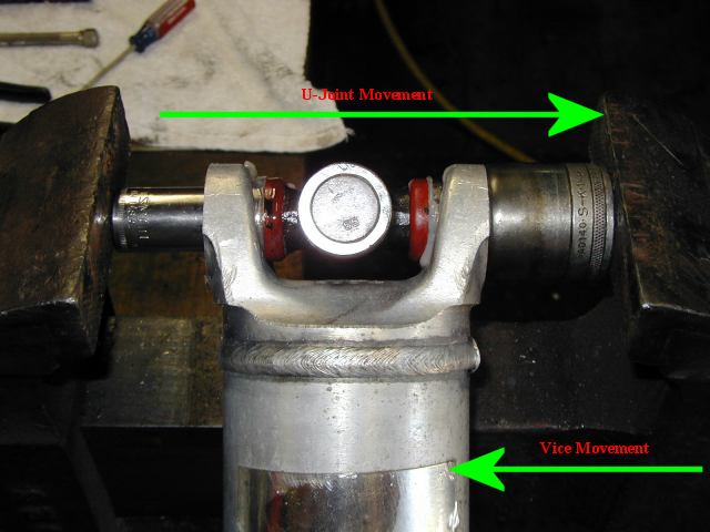 U-joint Pressing In.